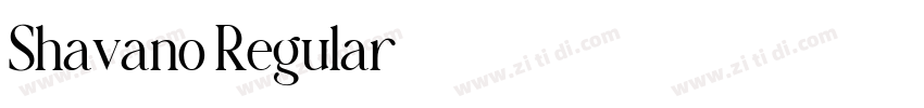 Shavano Regular字体转换